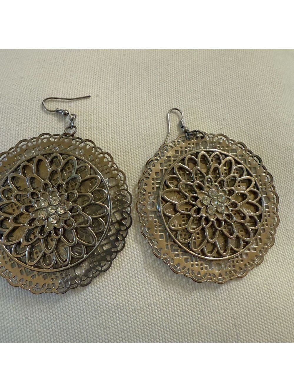 Intricate Silver Filigree Earrings